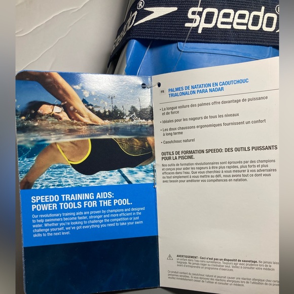 New Speedo Adult Triathlon Rubber Swim Fins - Picture 7 of 7